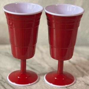 Red cup living 14oz Reusable Plastic Wine Cup | Durable & Unbreakable, BPA Free